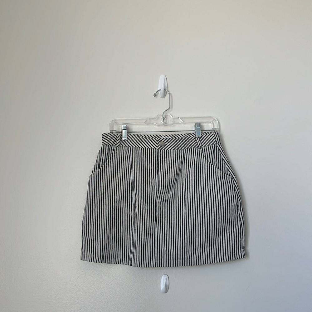 Cream andBlack Mini Shirt